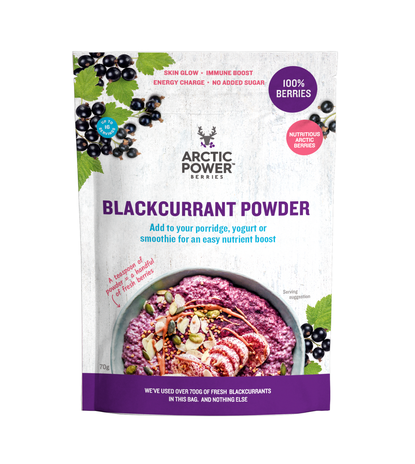 Artic Power Berries - Fekete Ribizli Por 70g