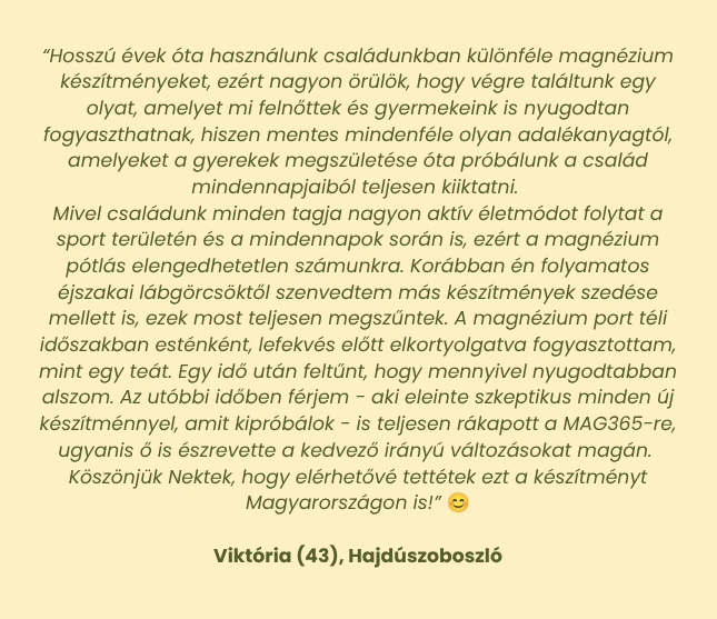 MAG365 Natúr Magnézium Por