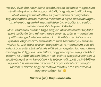 MAG365 Natúr Magnézium Por