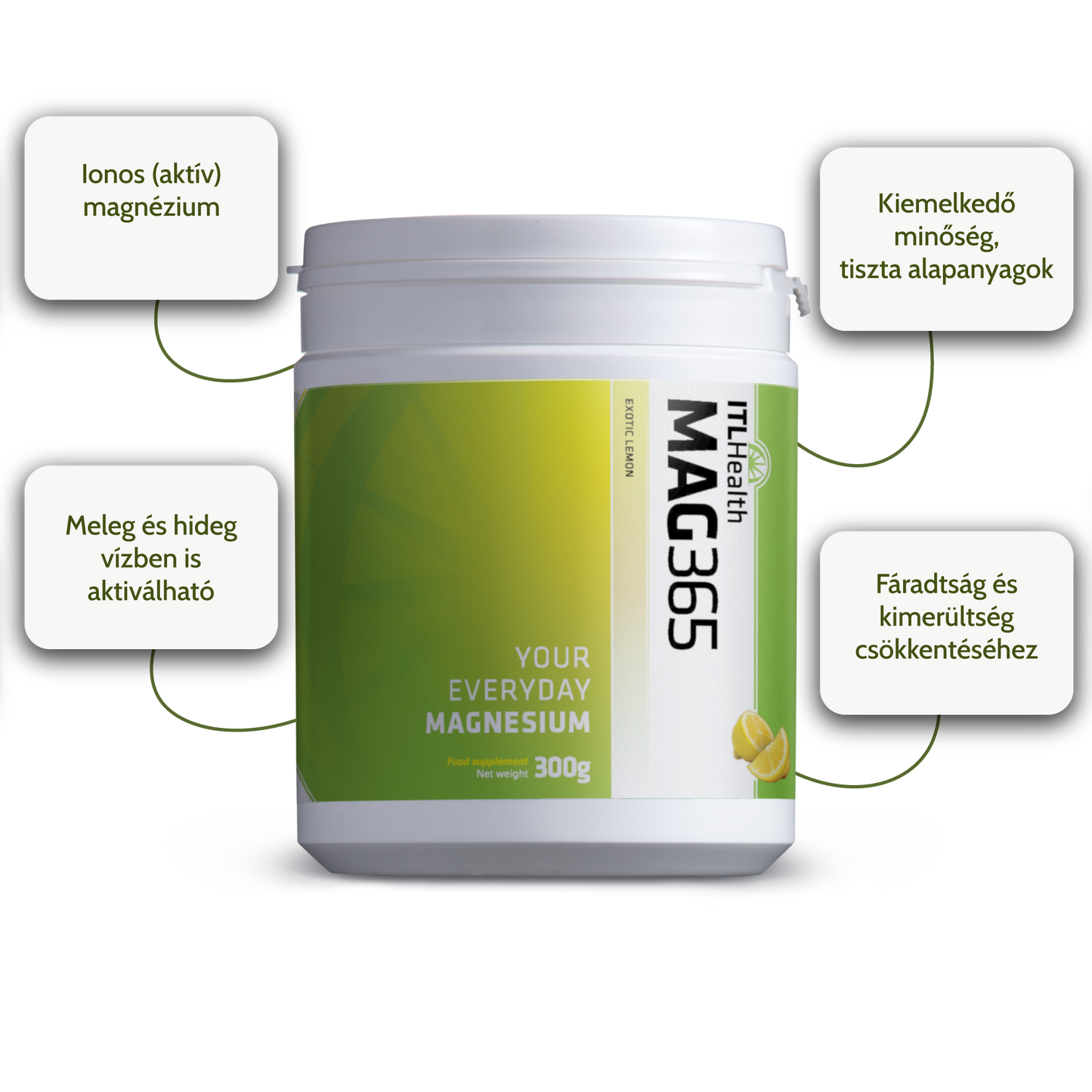 MAG365 Egzotikus-Citrom Magnézium Por