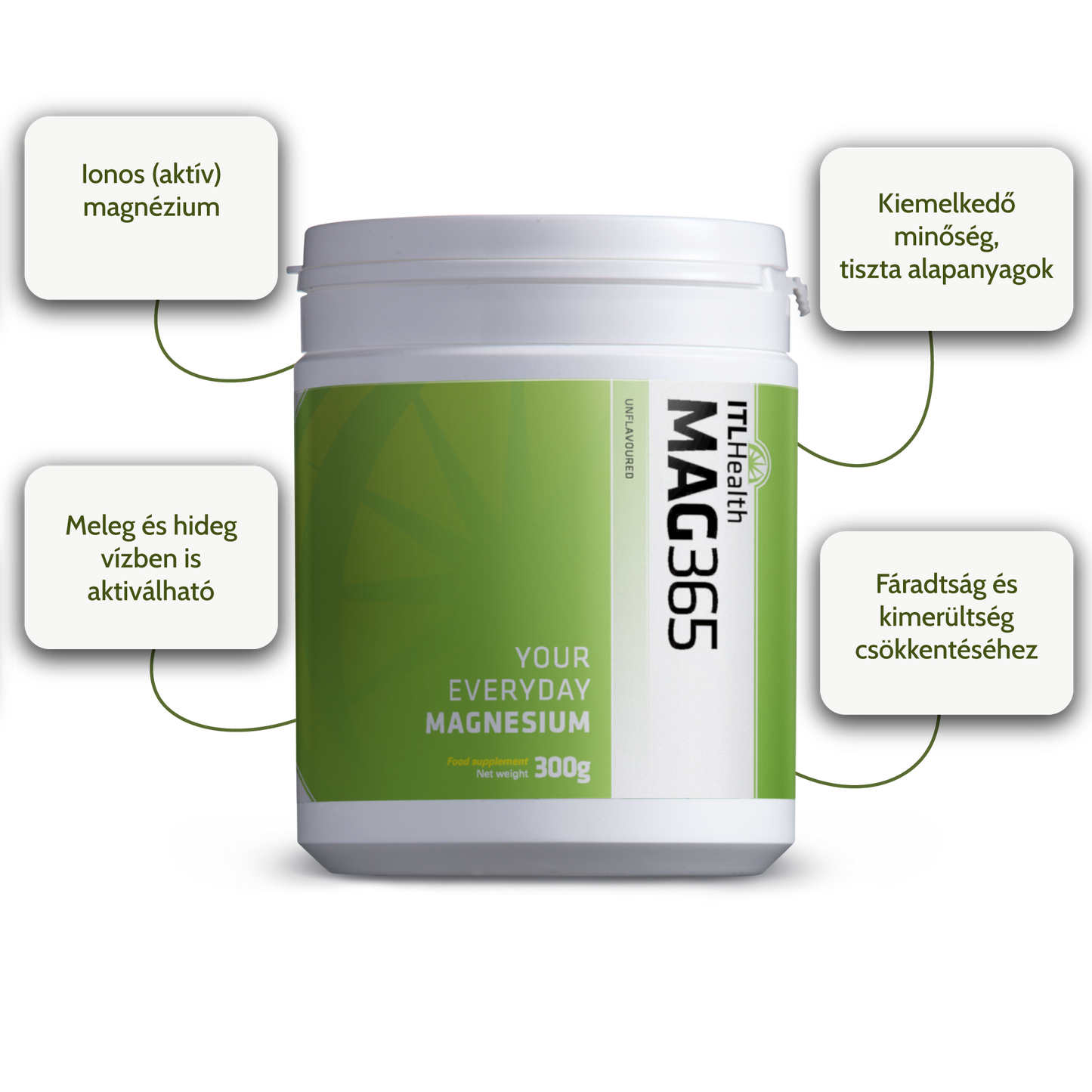 MAG365 Natúr Magnézium Por