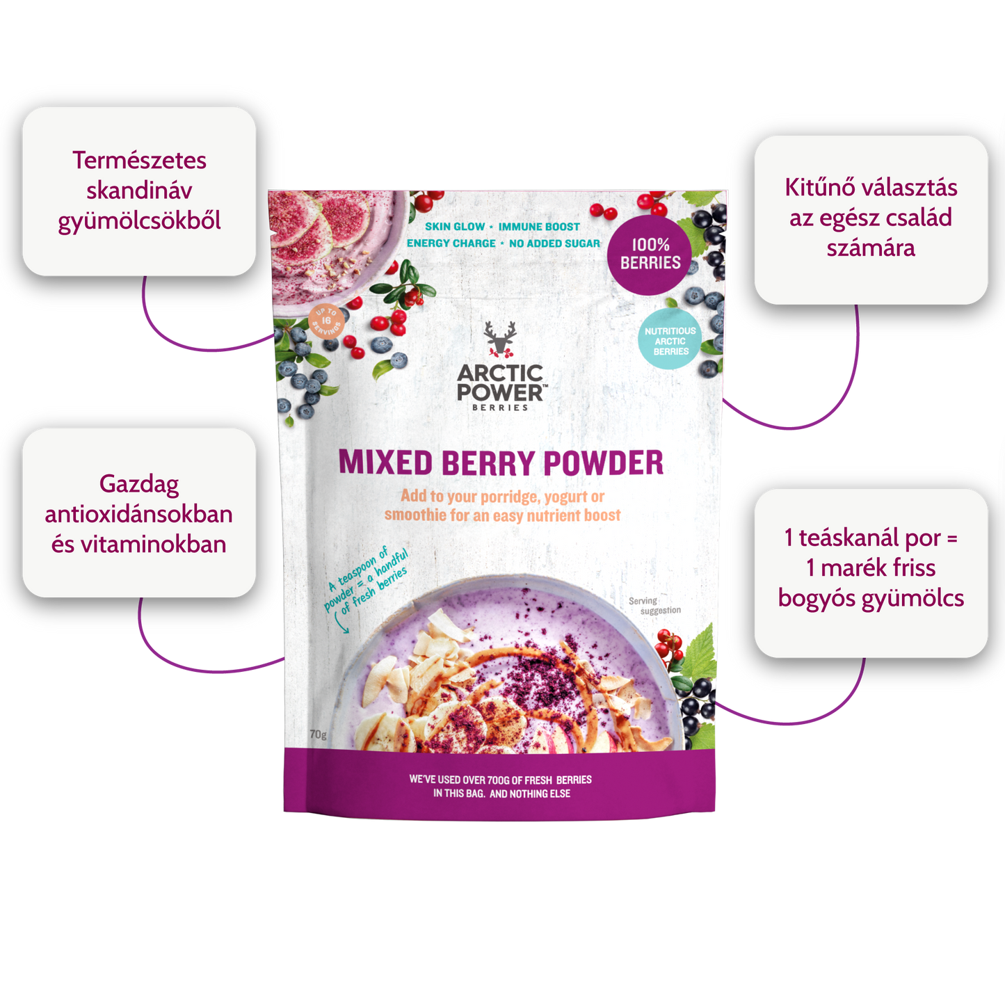 Arctic Power Berries - Vegyes Bogyós Por 70 g