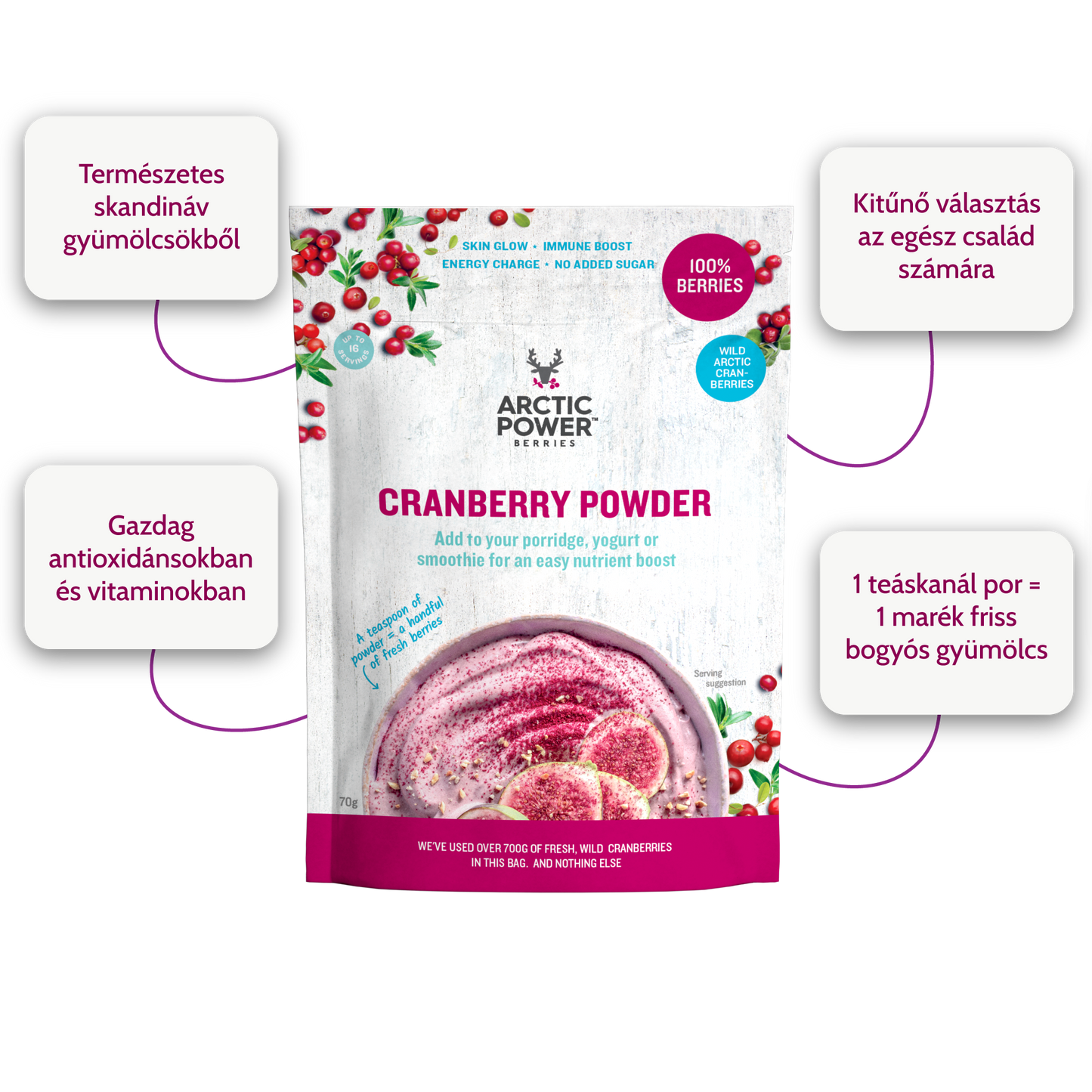 Arctic Power Berries - Vad Tőzegáfonya Por 70g